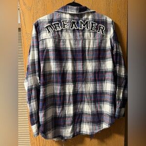 American Eagle 🦅 Dreamer Plaid Flannel Shirt